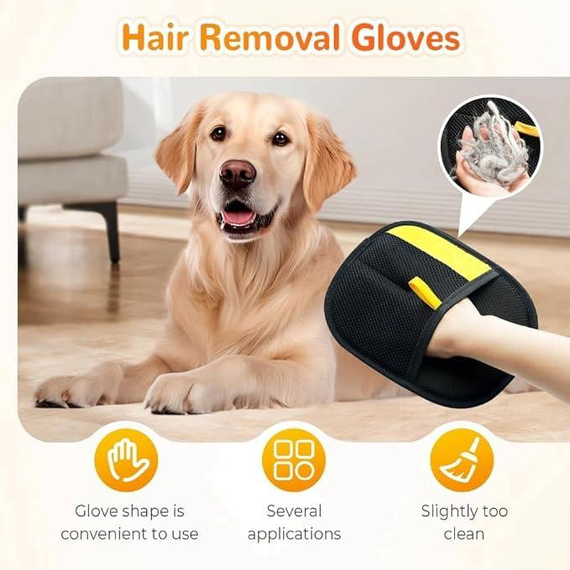 Electrostatic Pet Hair Removal Gloves - Reusable Solution for Cats and Dogs, Ideal for Furniture, Carpets, and Car Seats, Perfect Valentine's Day Gift