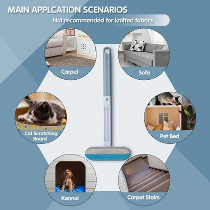 Multifunctional 3-in-1 Pet Hair Removal Tool for Furniture, Carpets, and Clothing - Ideal for Cats and Dogs