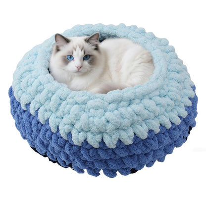 Premium Plush Cat Bed - Cozy, Warm, and Stylish Washable Resting Solution