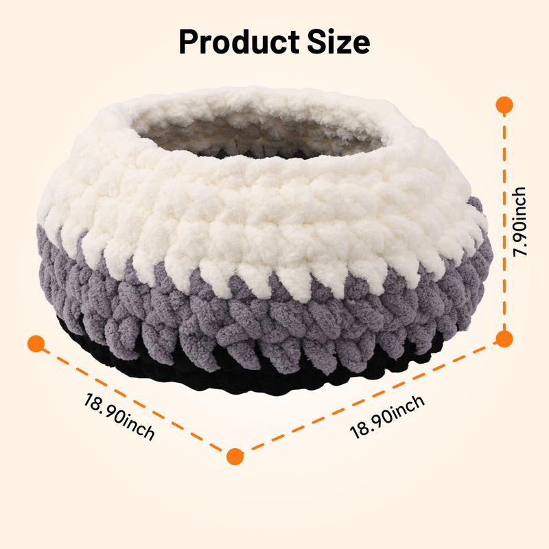 Premium Plush Cat Bed - Cozy, Warm, and Stylish Washable Resting Solution