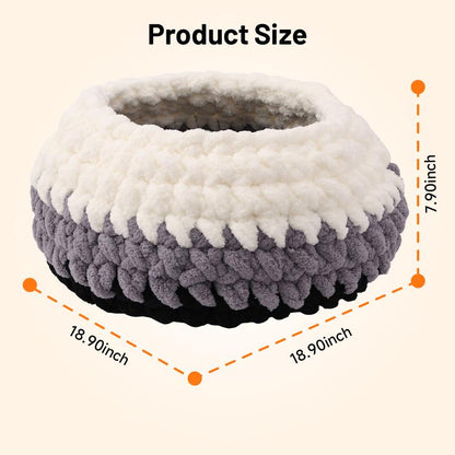 Premium Plush Cat Bed - Cozy, Warm, and Stylish Washable Resting Solution