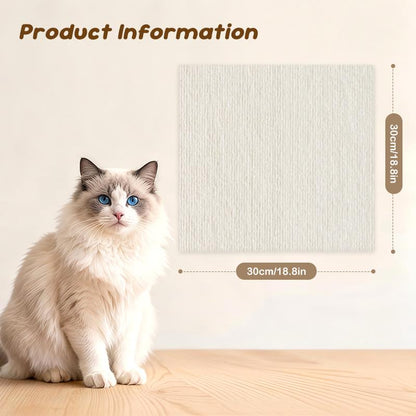 Cat Scratch Furniture Protector Stickers - 4 Pack (11.8"x11.8") or 1 Pack (39.3"x11.8") in Grey - Customizable and Available in Four Colors